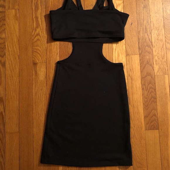 Black cutout bodycon mini dress - Picture 2 of 2